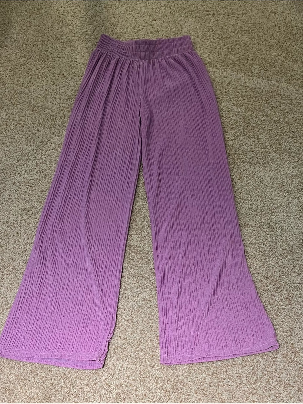 Love Poem Wide-Leg Lounge Pants in Dusty Lavender